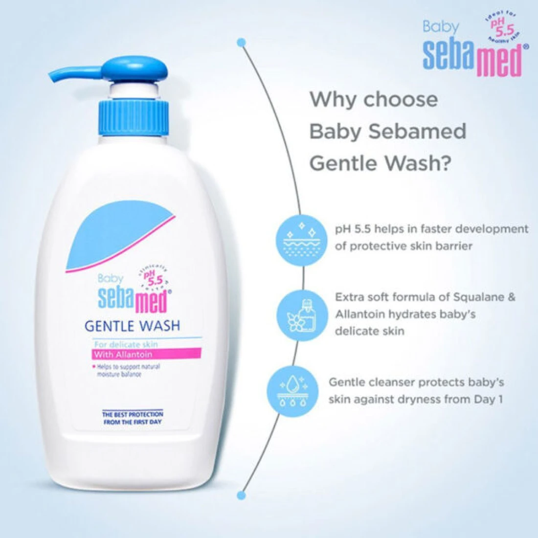 Sebamed Baby Gentle Wash with Allantoin 200ml