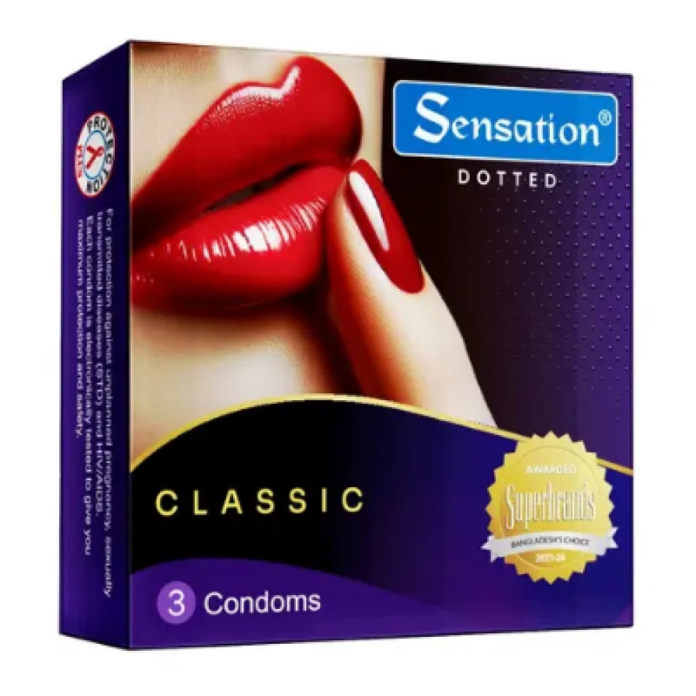 Sensation Super Dotted Scented Classic Condom 3's Pack