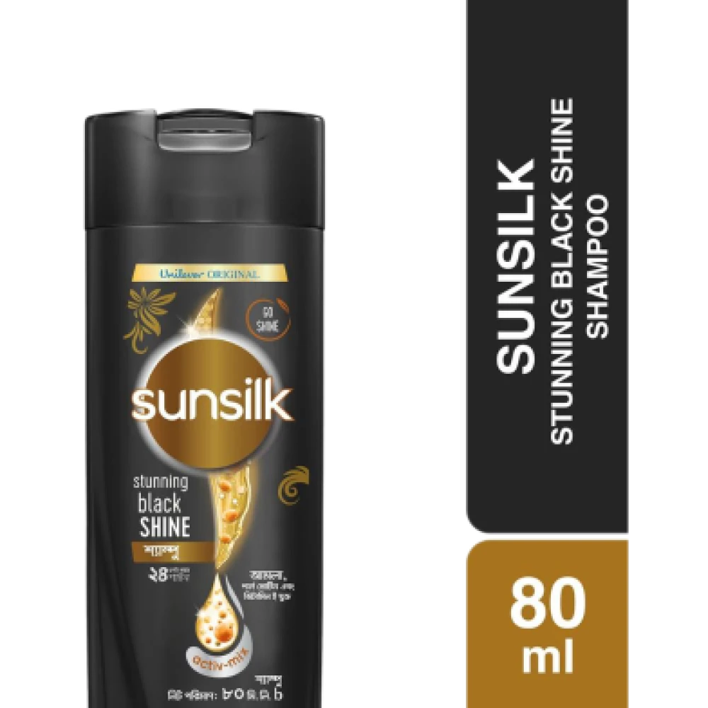 Sunsilk Shampoo Stunning Black Shine 80ml