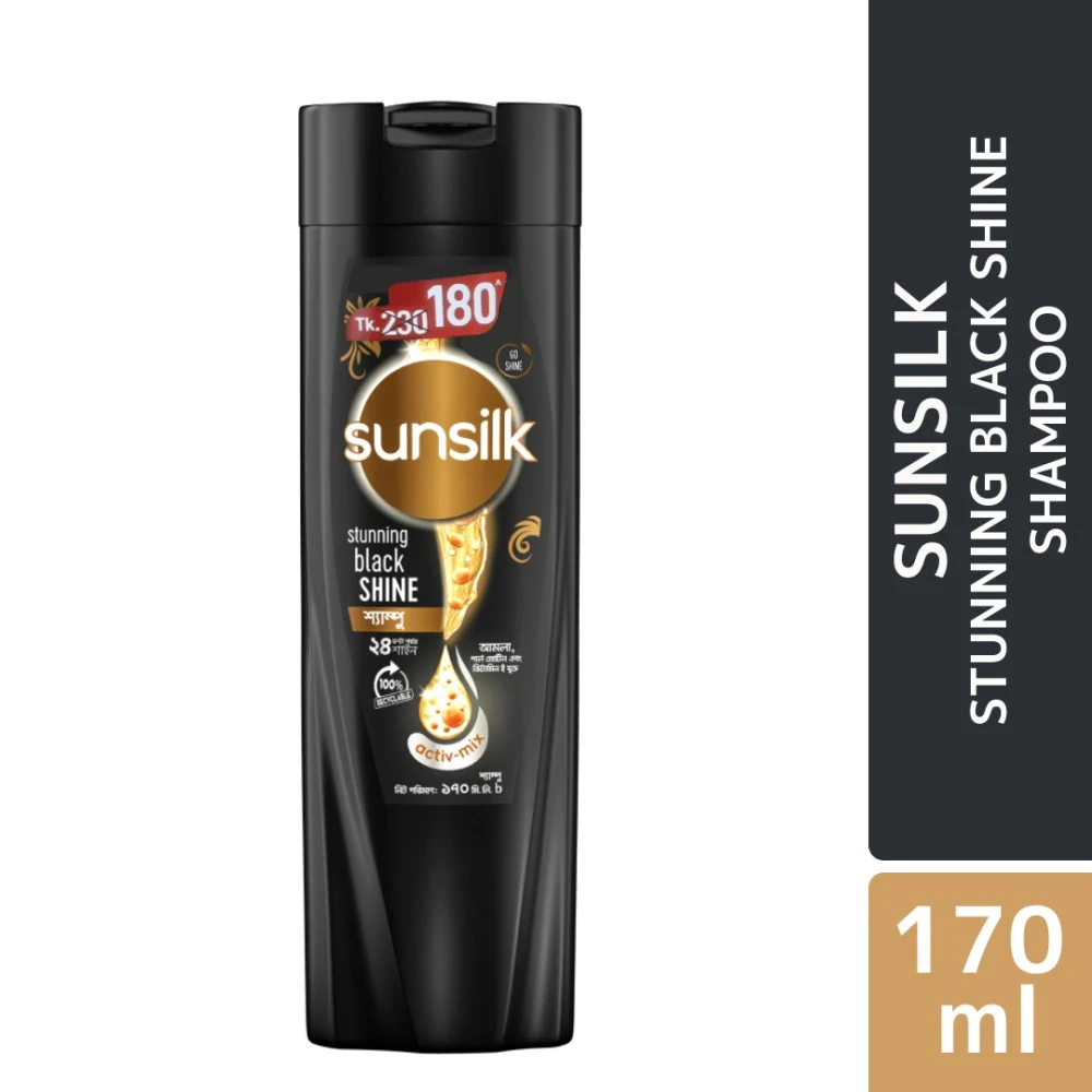 Sunsilk Stunning Black Shine Shampoo 170ml