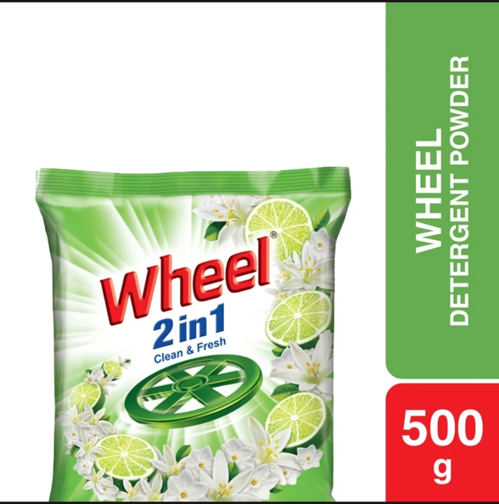 Wheel Clean & Fresh 2in1 Detergent Powder 500gm