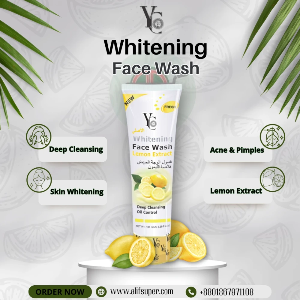 YC Whitening Lemon Extract Face Wash - 100ml