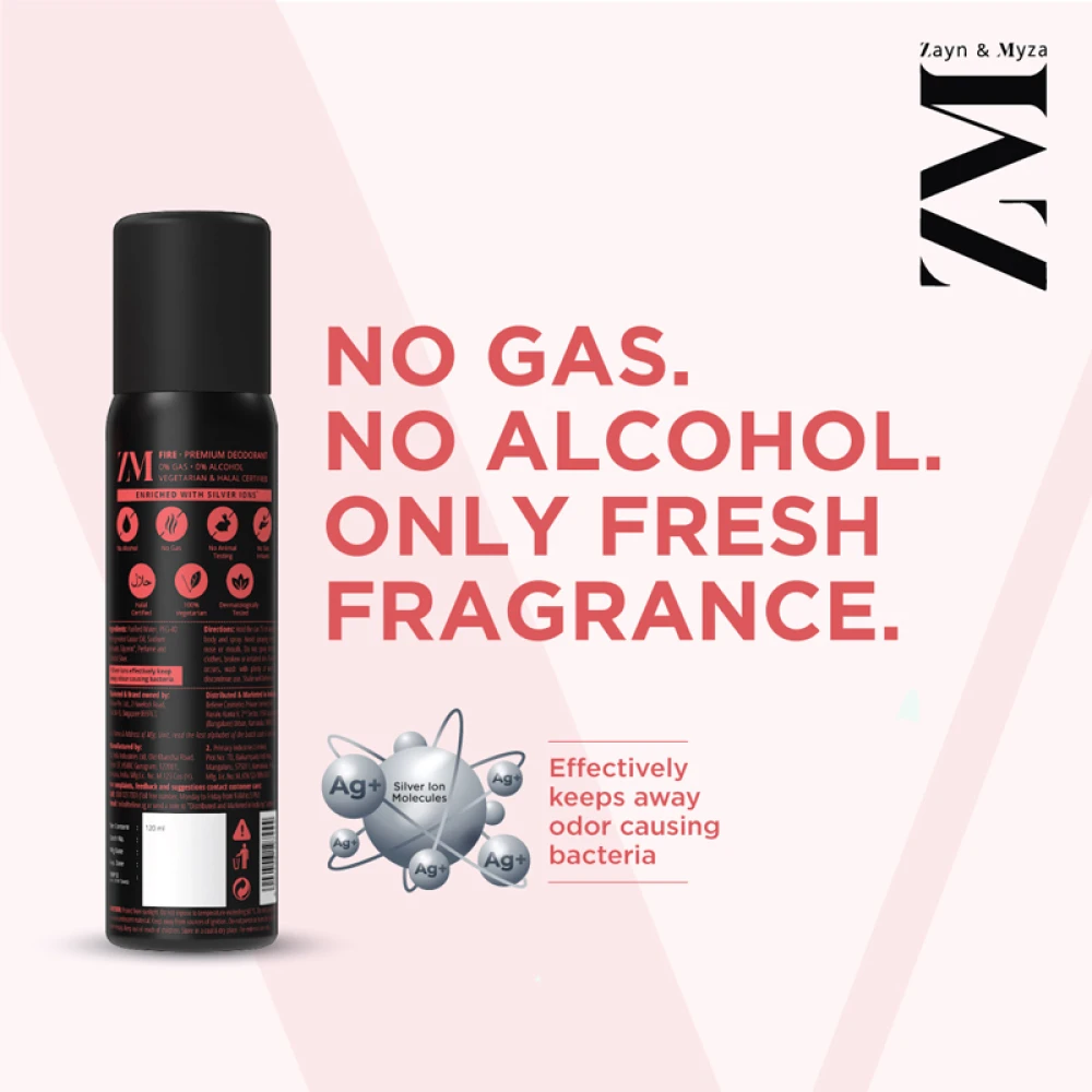 Zayn & Myza FIRE Body Spray for Men 120ml